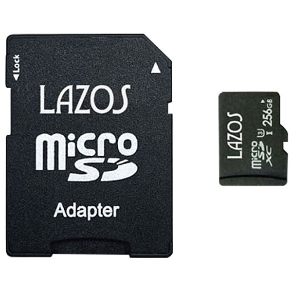 【新品】リーダーメディアテクノ Lazos 256GB microSDXC メモリーカード [L-B256MSD10-U3] UHS-I U3 CLASS10